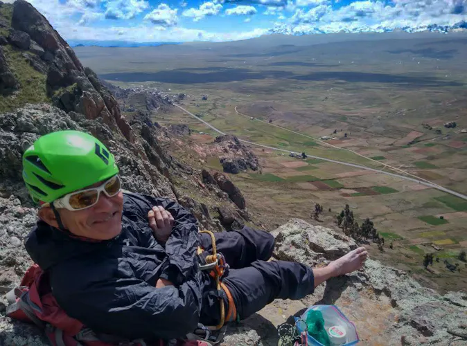 Rock climbing around La Paz