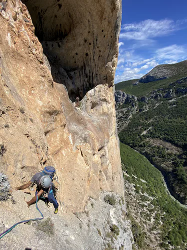 Multipitch Climbing in the Verdon Gorges
