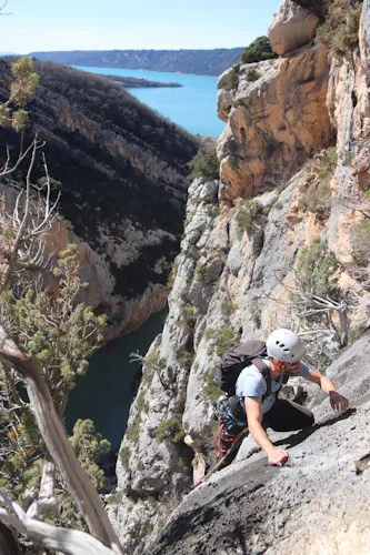 Multipitch Climbing in the Verdon Gorges