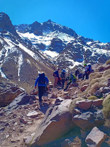 Trekking de invierno de 3 días en Toubkal, Montañas del Atlas