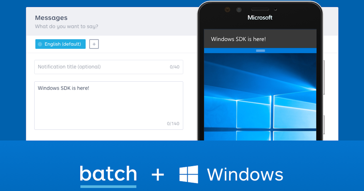 Batch | Push Notifications on Windows applications
