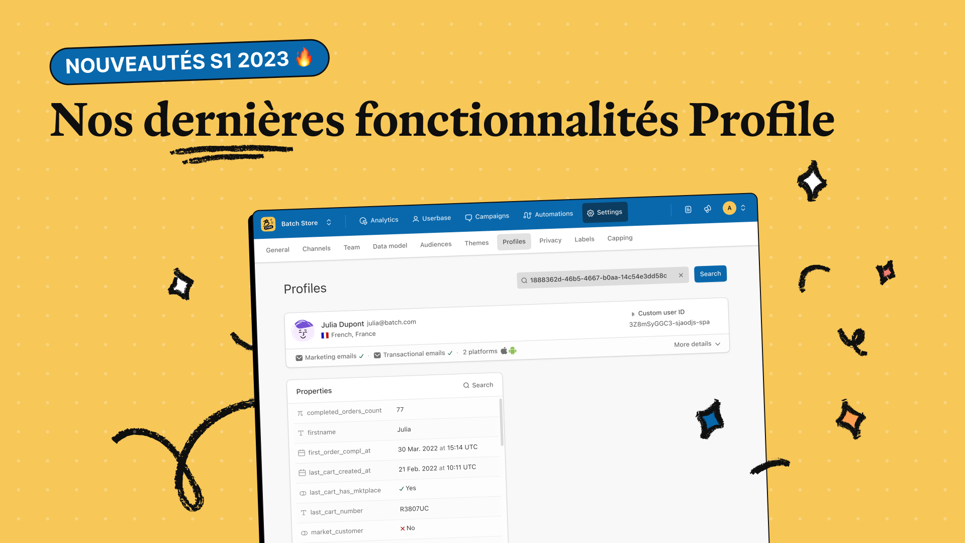 Batch | Les nouveautés fonctionnelles Profile de Batch (S1 2023)