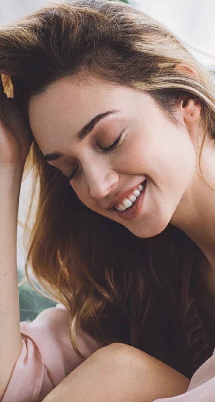 woman smiling