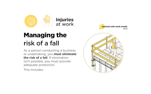 National Safe Work Month - Week 1