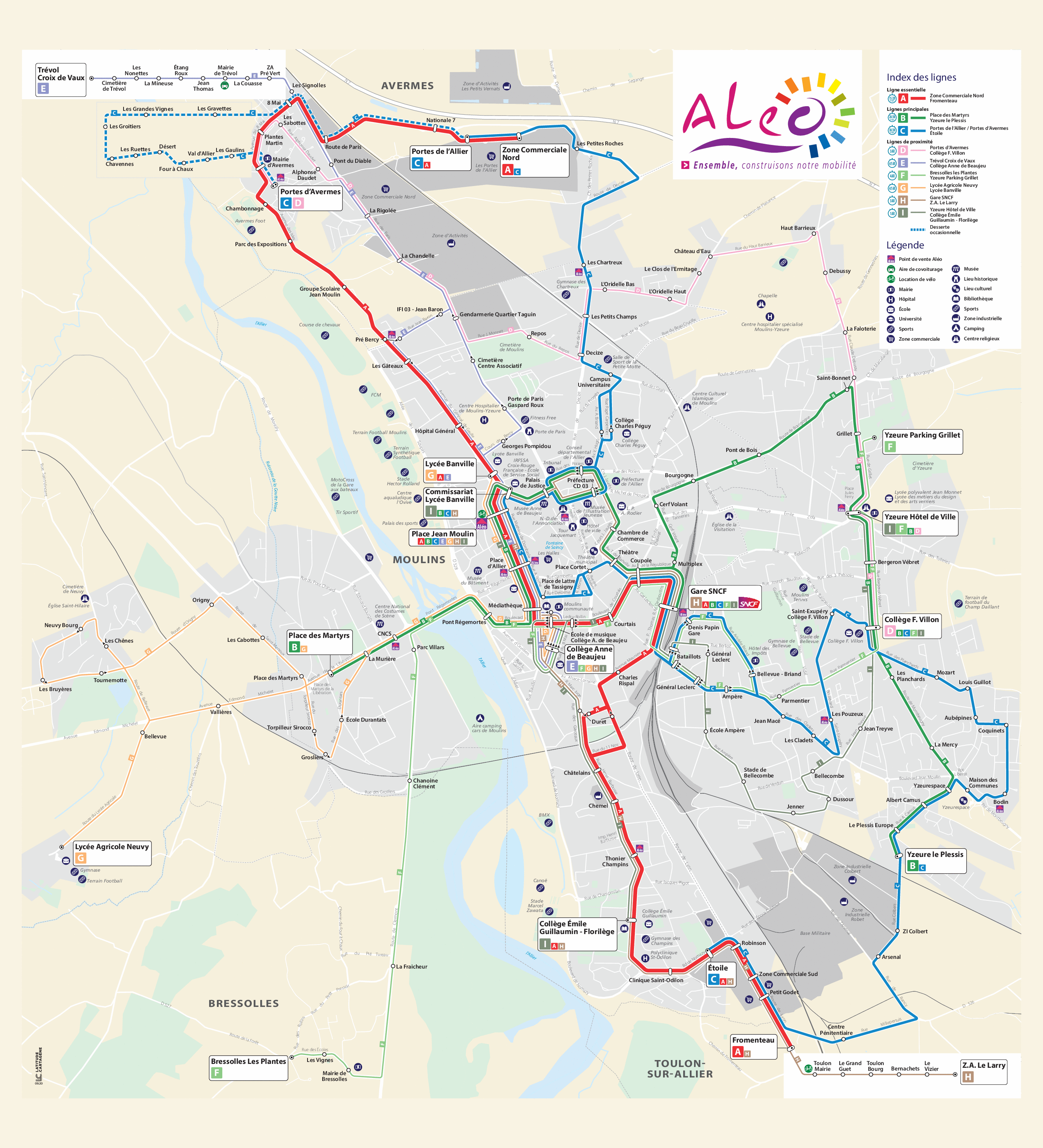 Plan du réseau Aléo