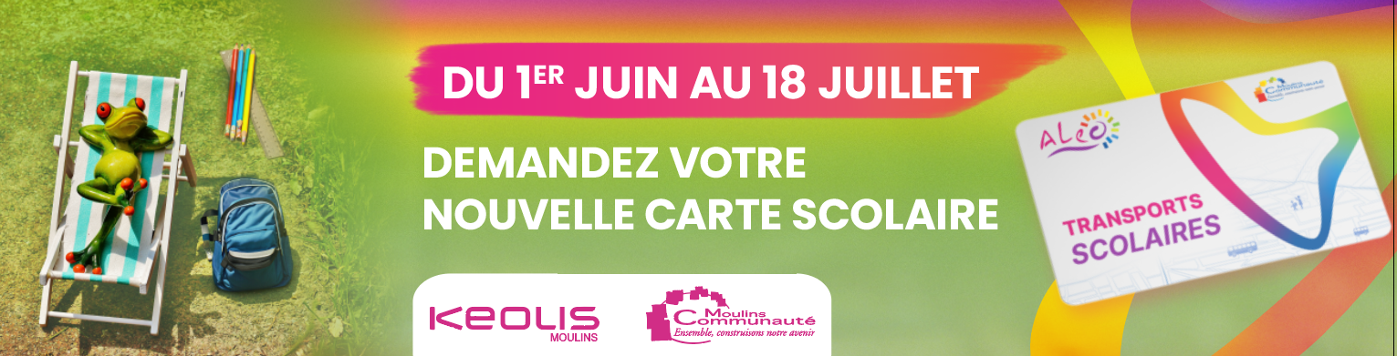 Demandez votre carte scolaire