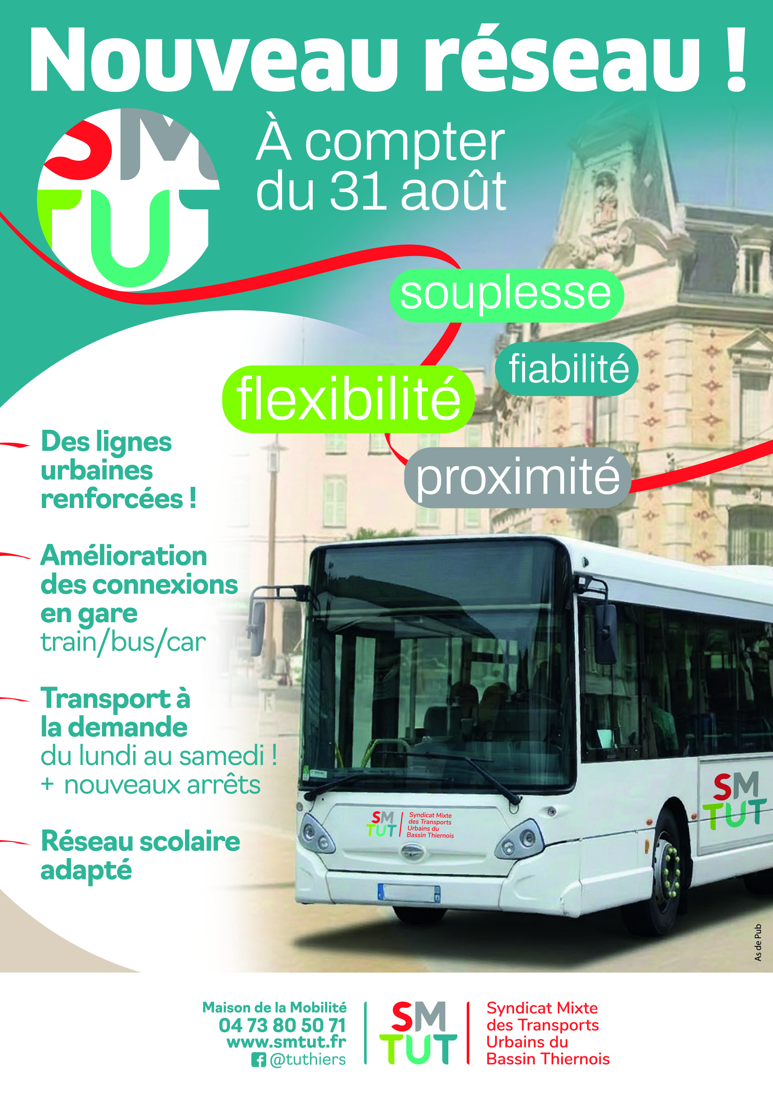 Affiche lancement nouveau réseau