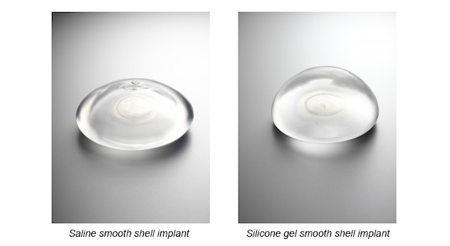 two different types of breast implant