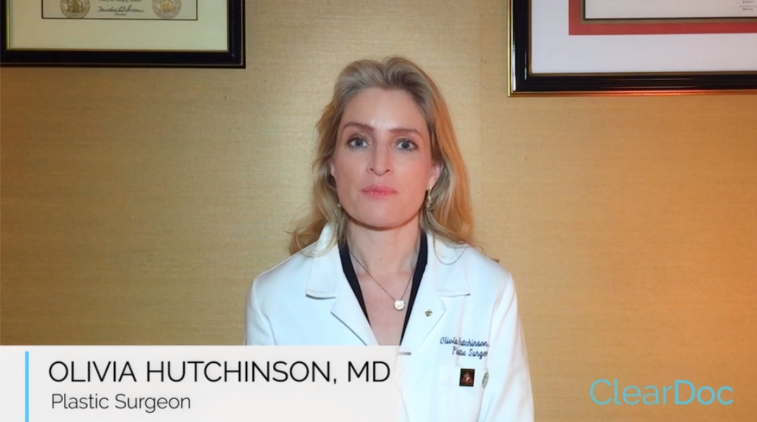 Dr. Hutchinson explaining breast surgery