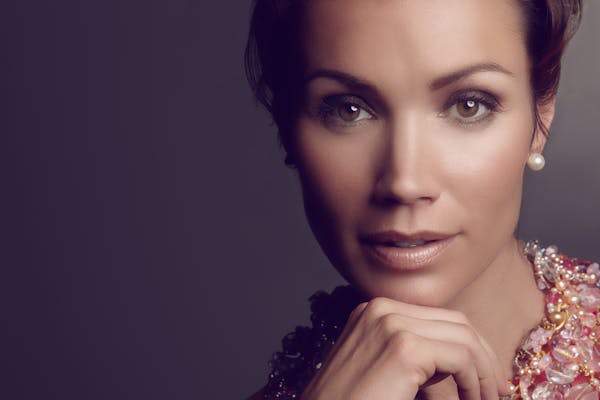 Close-up of a beautiful woman's face