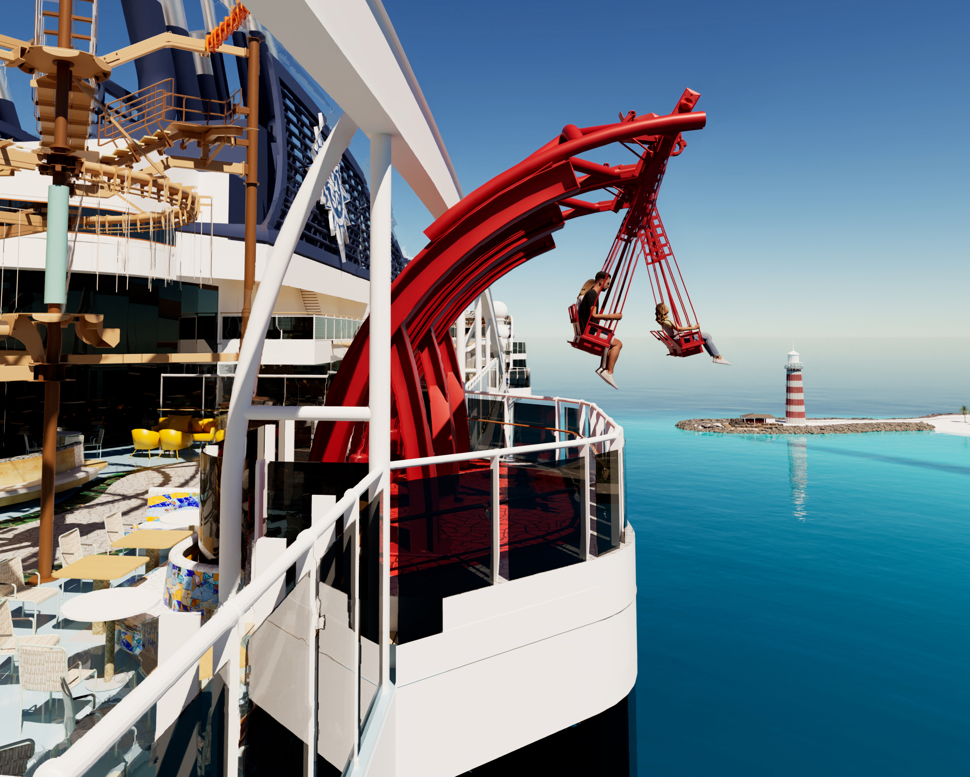 MSC World America News: Cliffhanger Thrill Ride to Debut on New Ship (Image at LateCruiseNews.com - April 2024)  (Image at LateCruiseNews.com - April 2024)