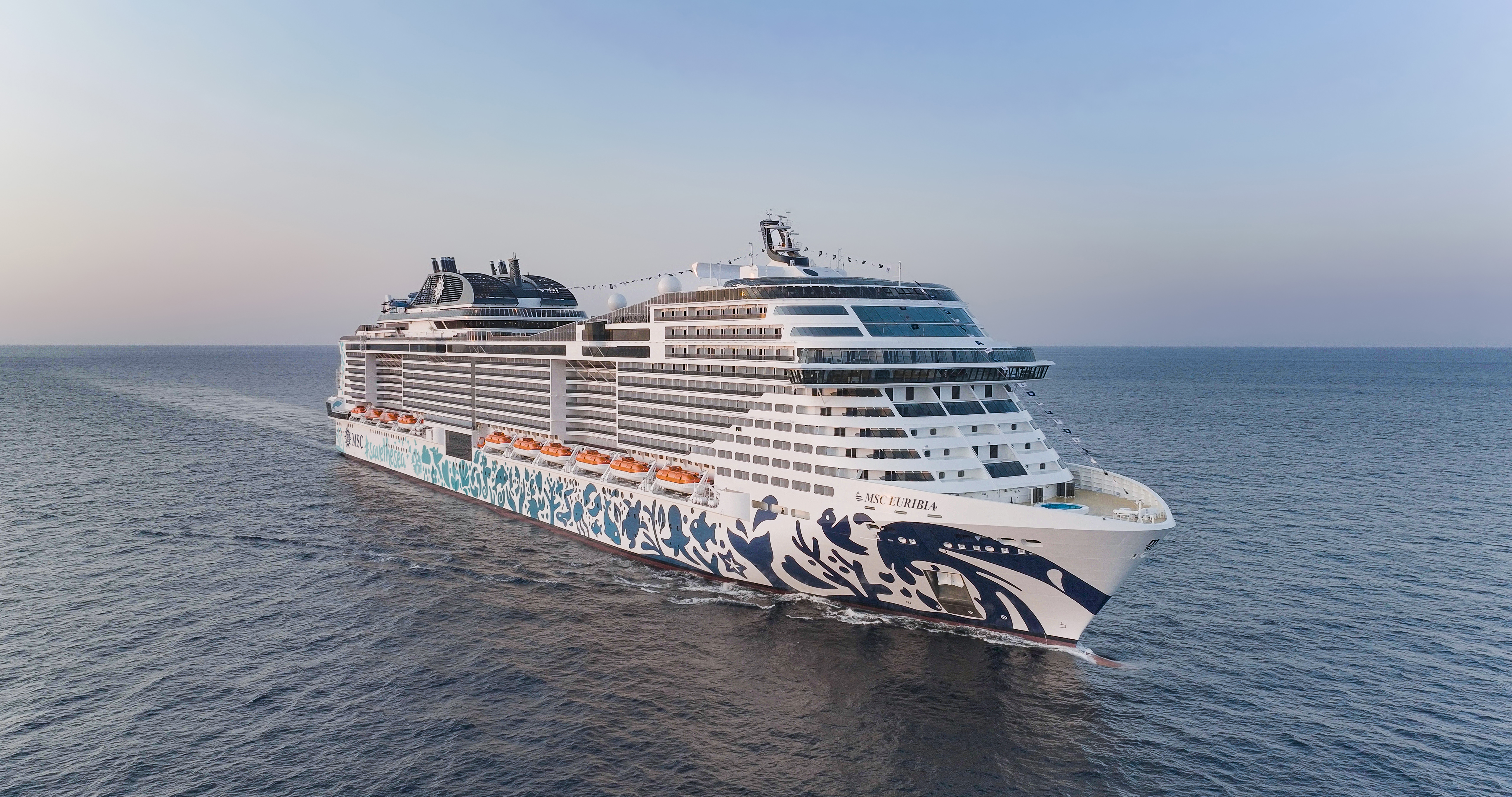 MSC Euribia sailing in the Atlantic