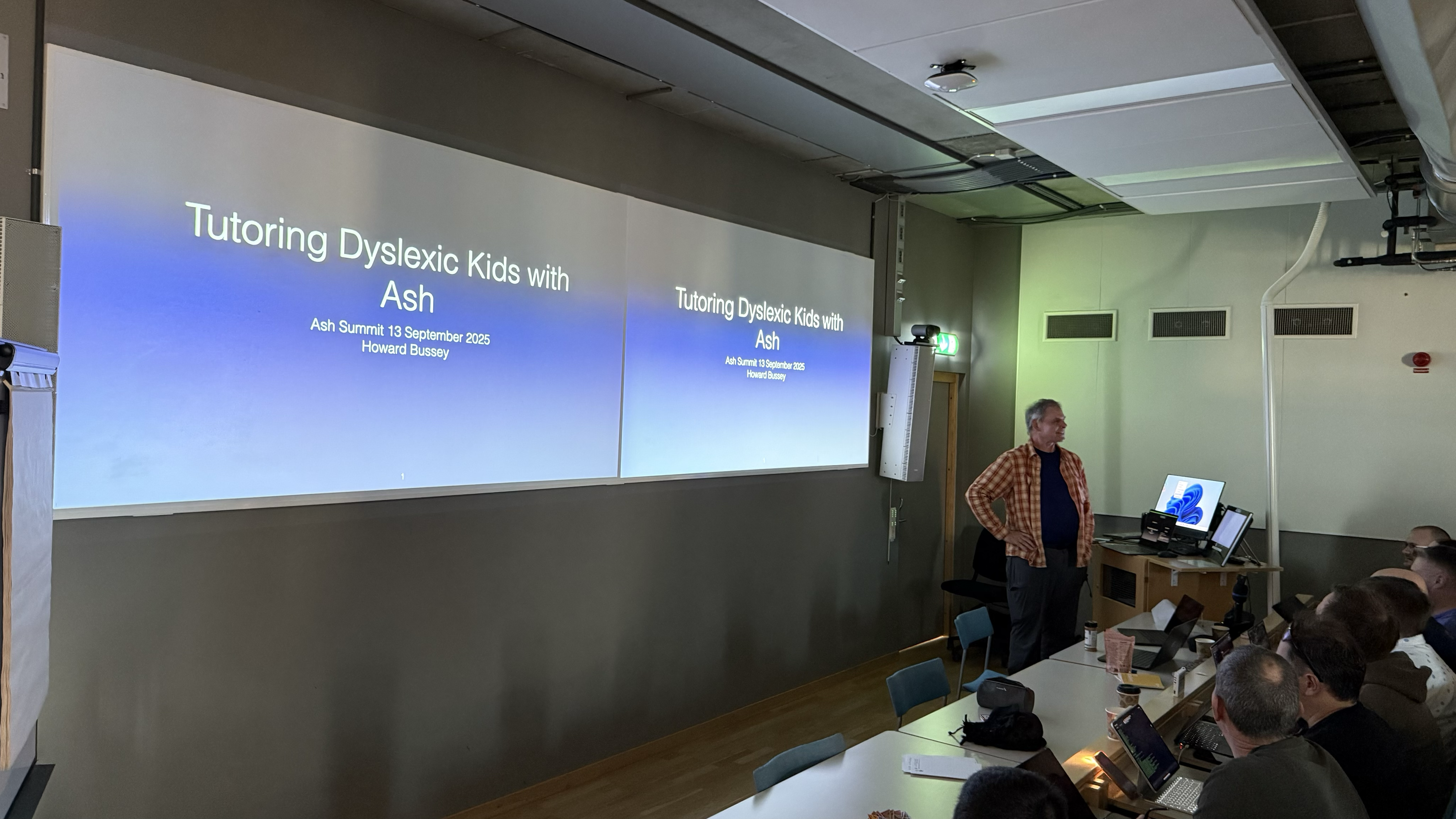 Ash Summit 2025 speaker Howard Bussey with his talk - Tutoring Dyslexic Kids with Ash