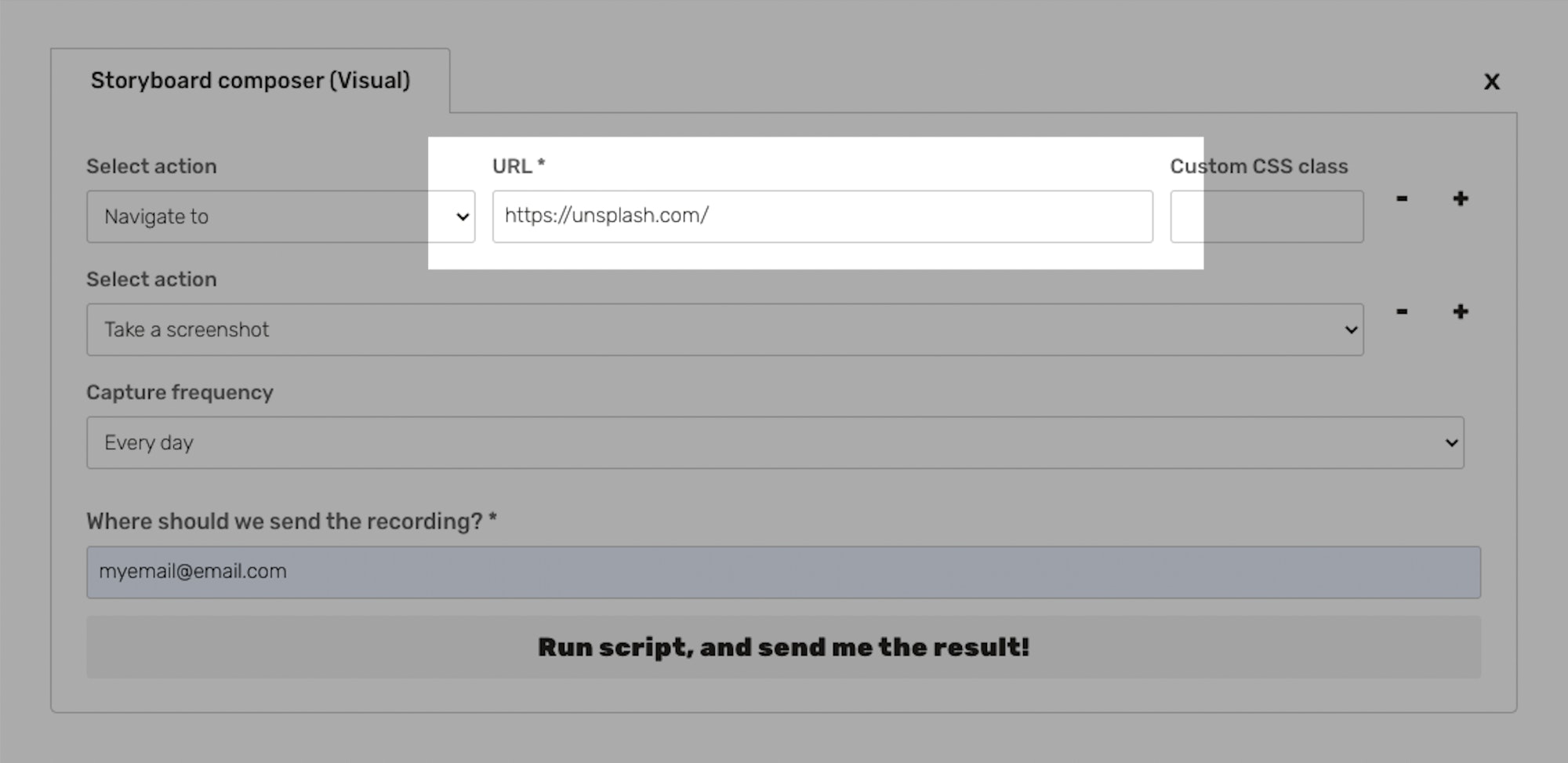 website screenshot service