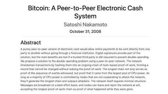 Bitcoin: A Peer-to-Peer Electronic Cash System