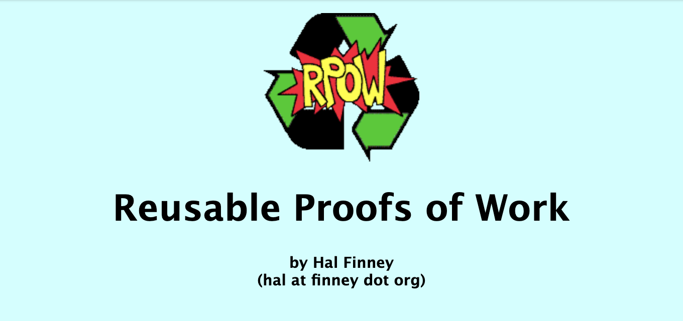 Reusable Proofs of Work