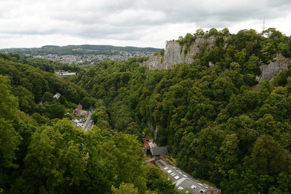 The Heights of Abraham dog walk in Matlock