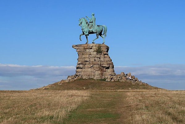 Copper Horse statue on dog walk at Cranbourne, Windsor