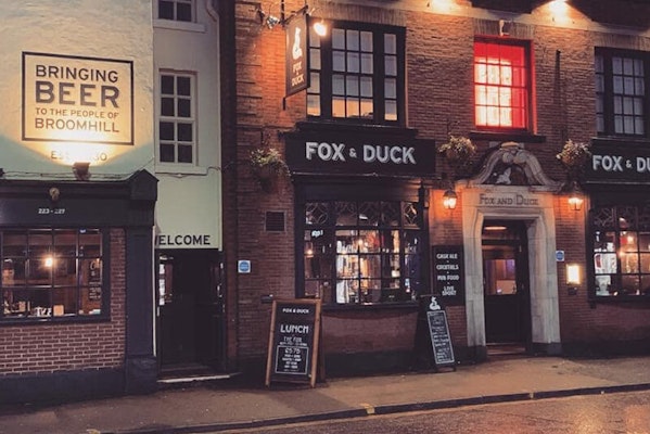 Sheffield dog friendly pub Fox & Duck