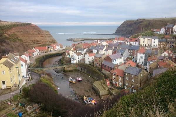 Yorkshire dog walks Staithes and Port