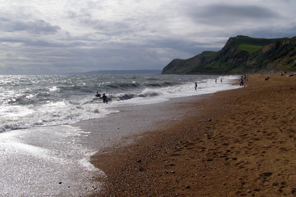 Dorset dog walks Eype Beach