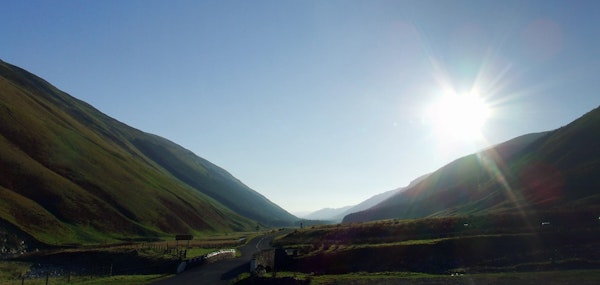 Dumfries Galloway dog walks Grey Mare's Tail