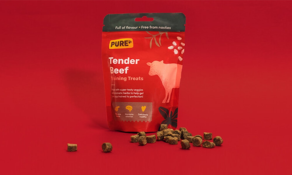 Tender beef training treats for dogs