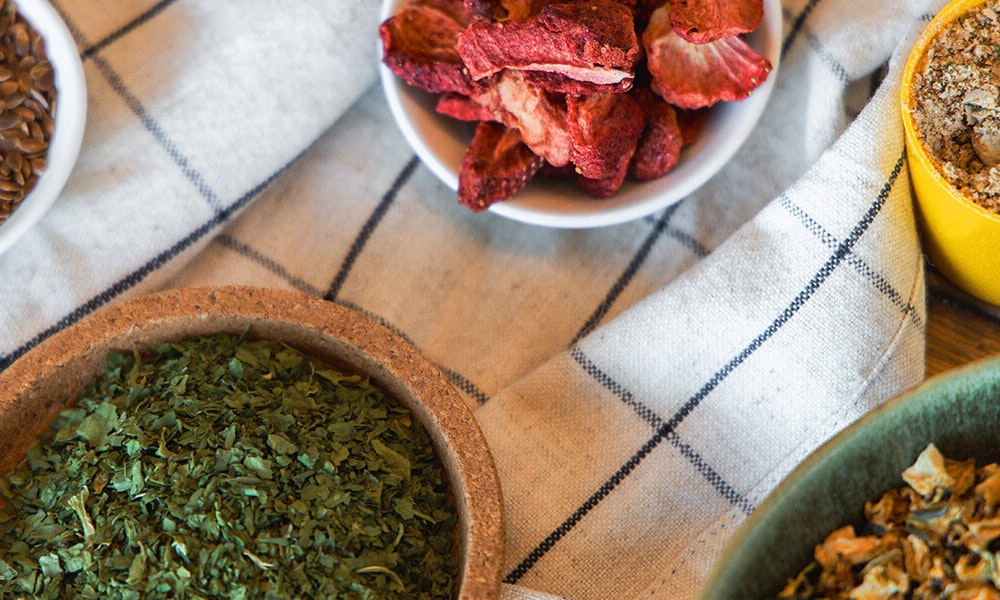 Carefully prepared dog food