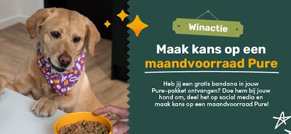 Beschrijving van winactie maandvoorraad Pure