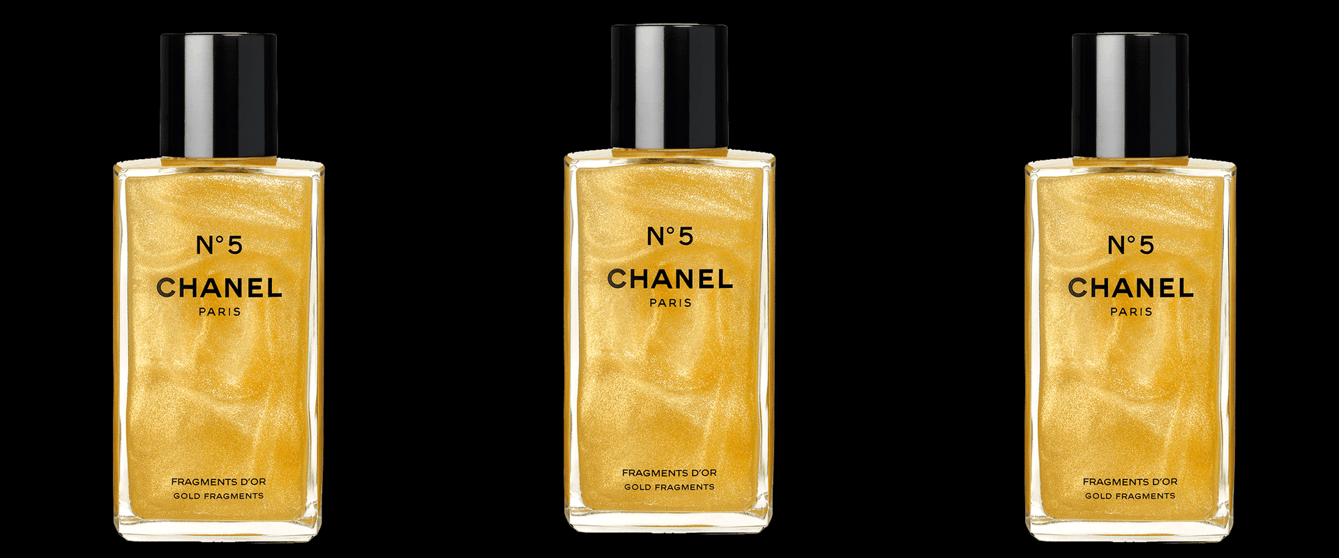 Chanel has a new golden body gel named N°5 Fragments D'or