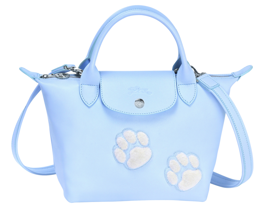 longchamp dog print bag