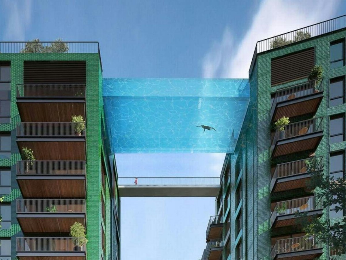 Forget infinity pools because glass-bottom pools are the new craze