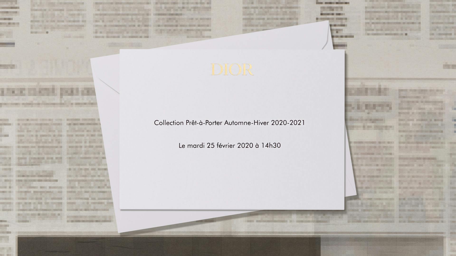 Live Dior Ready To Wear Autumn Winter Show