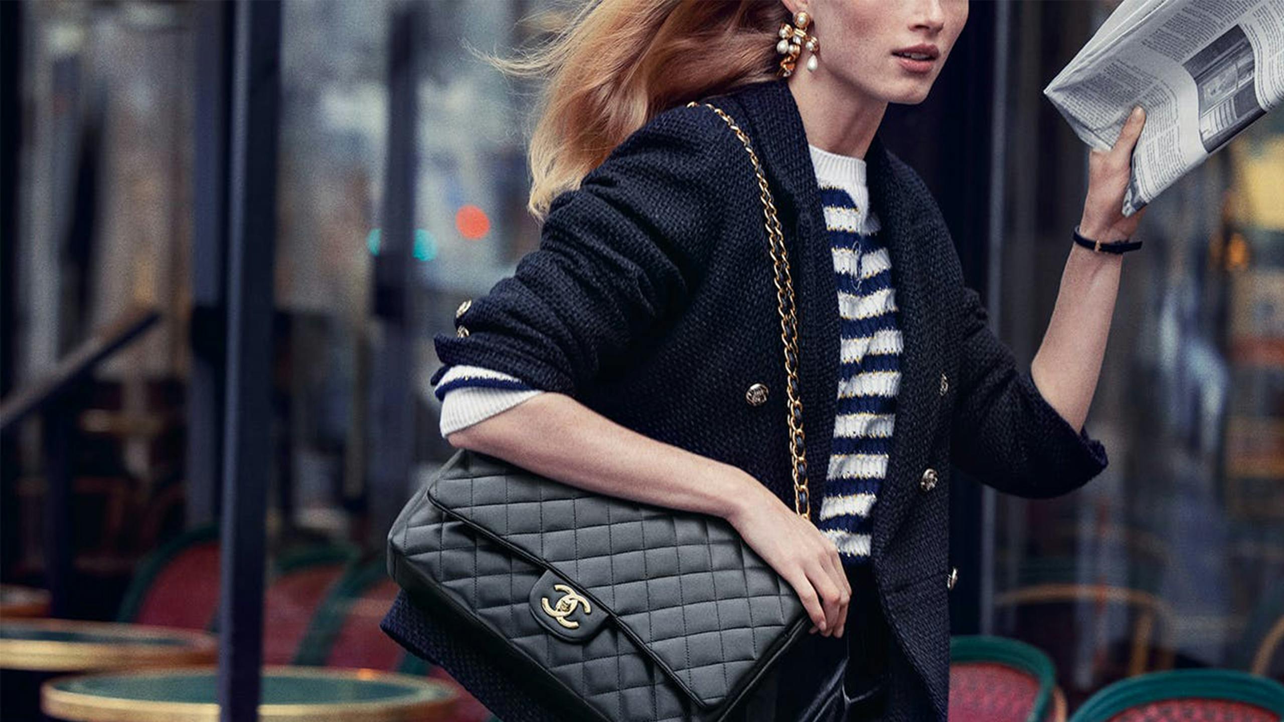 The Chanel Iconic” showcasing the latest handbag