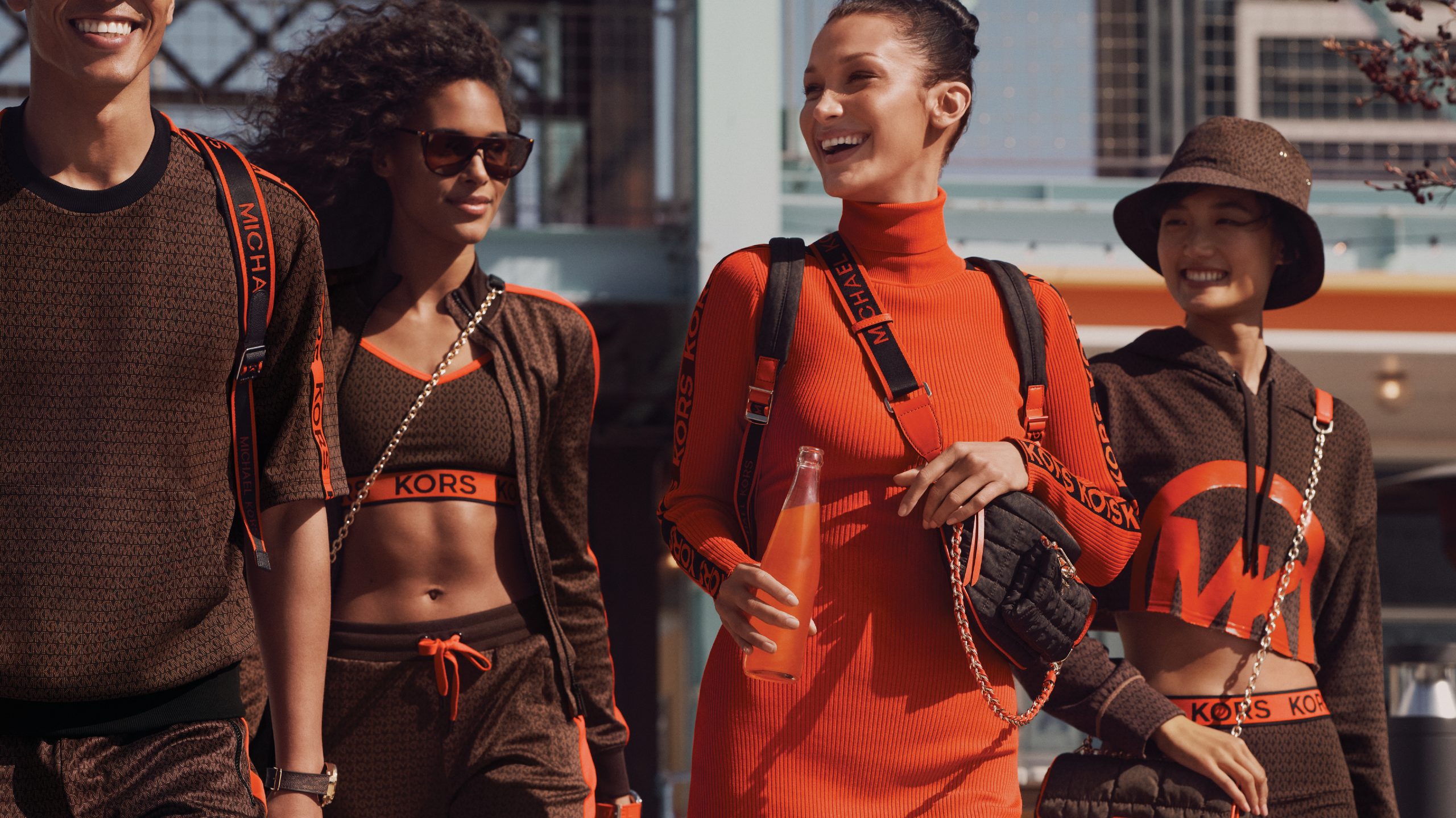 michael kors orange belt