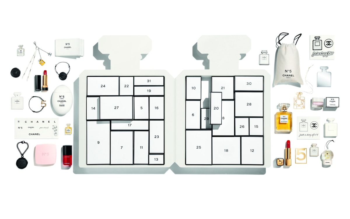 Chanel N°5 Advent Calendar  27 Boxes Numbered From 5 To 31