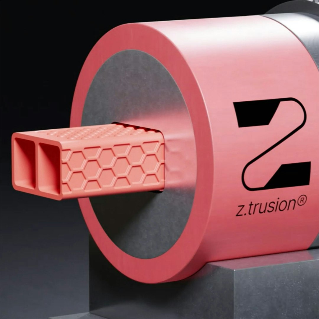 Illustration of a red z.truded® profile