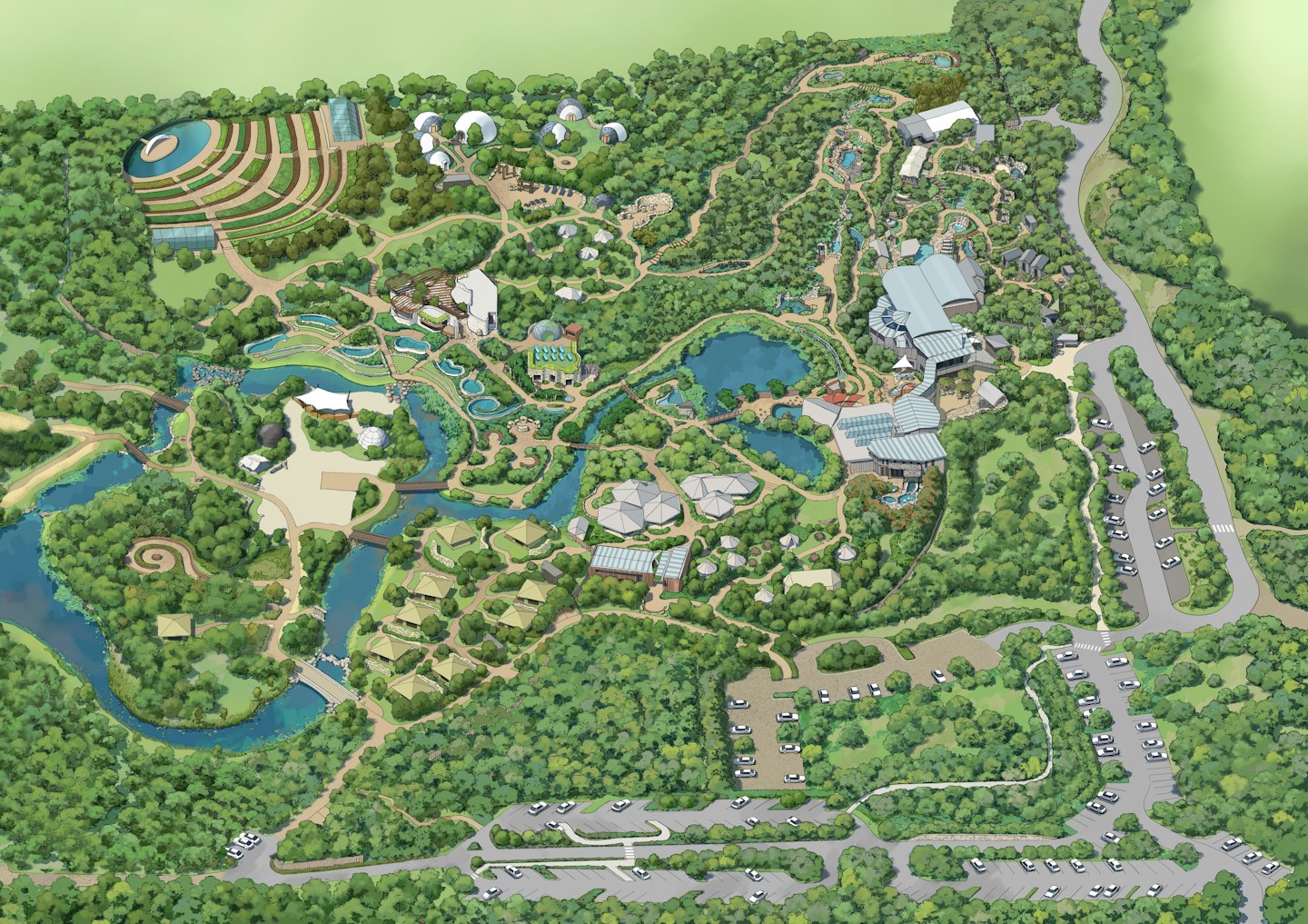 map of peninsula hot springs property