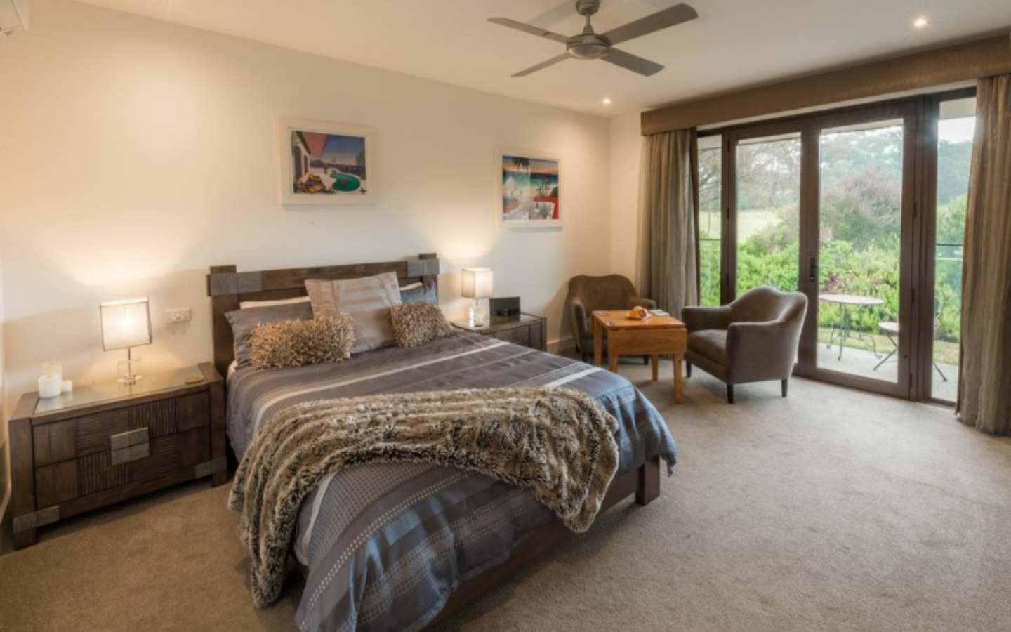cosy bedroom with beautiful views