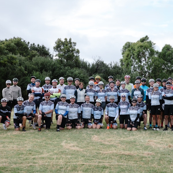 ride for relief group photo