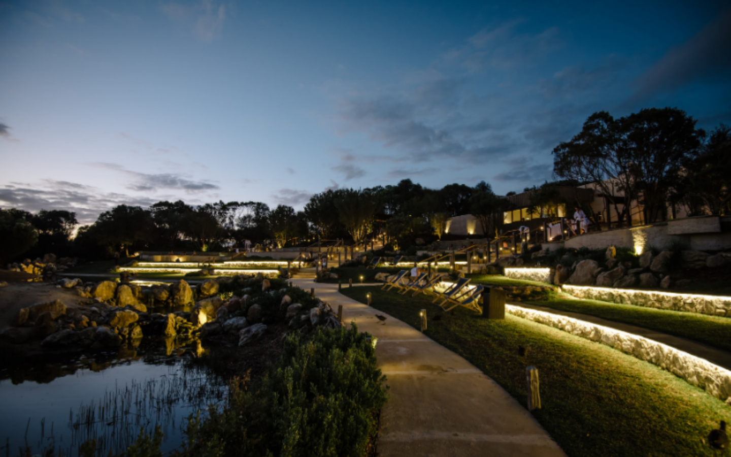 amphitheatre at night