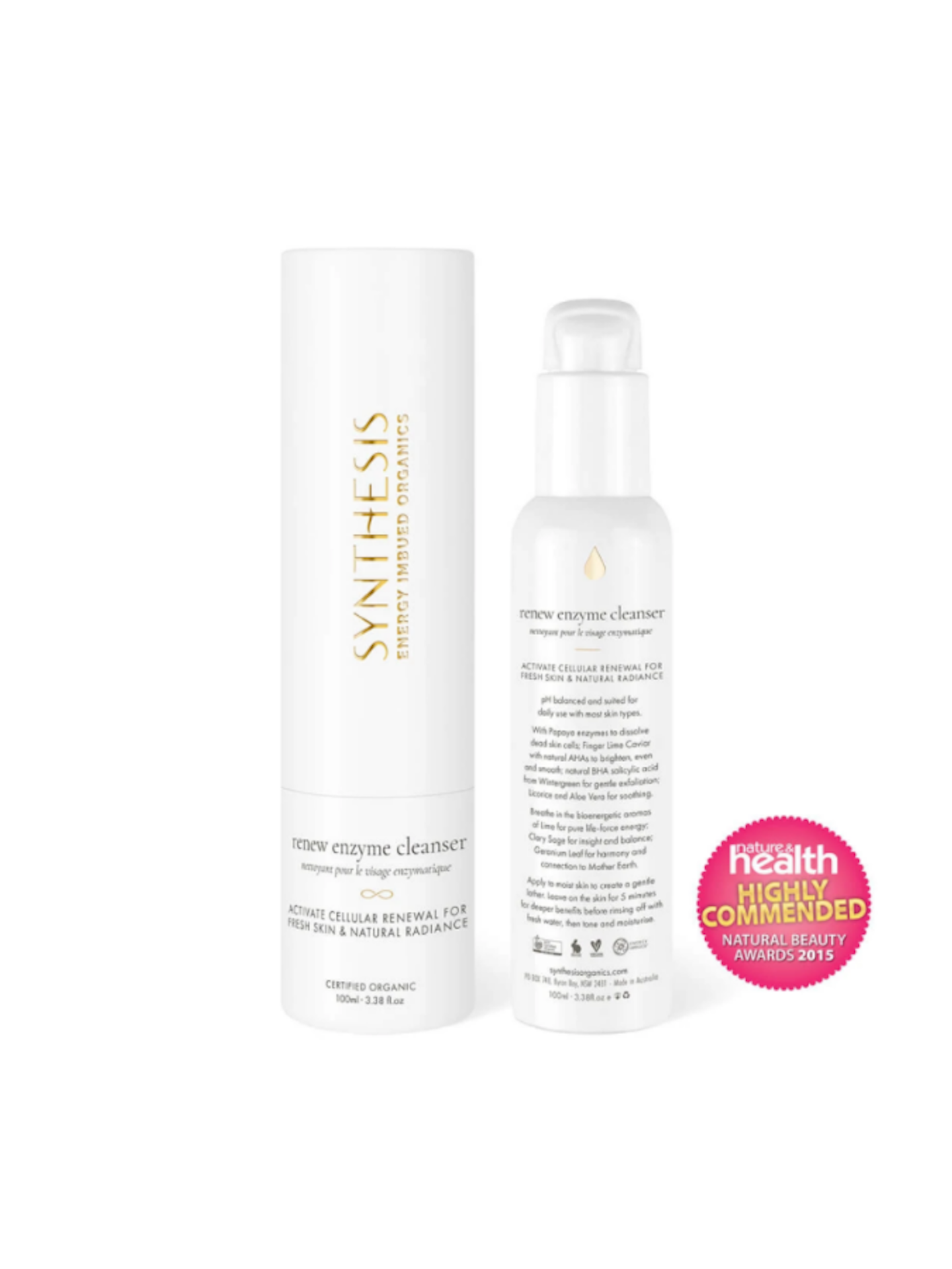 synthesis organics renew enzyme cleanser