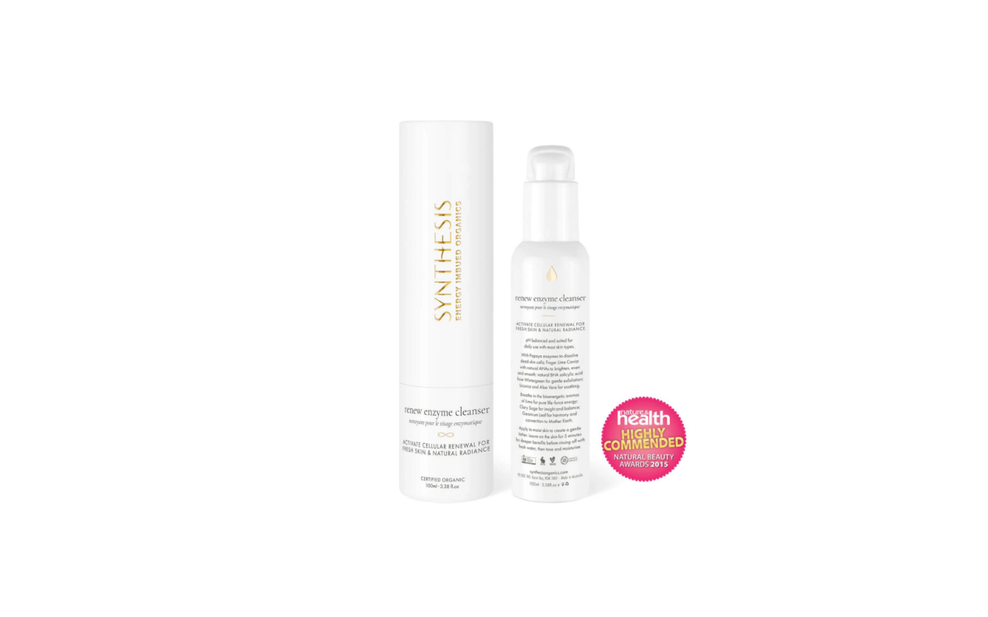 synthesis organics renew enzyme cleanser