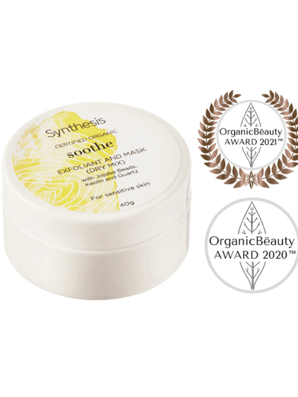 synthesis organics soothe dry exfoliant and mask