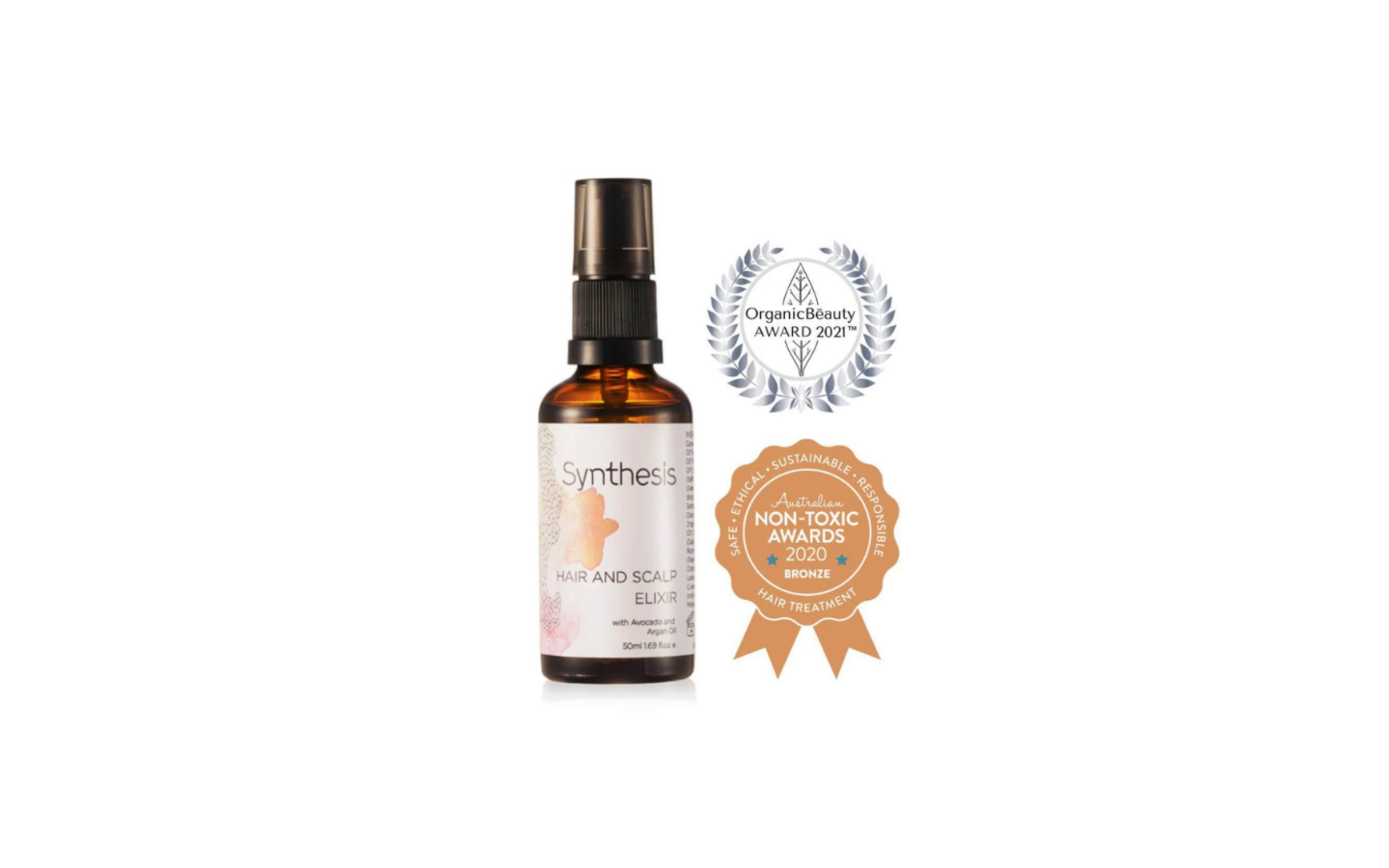 synthesis organics hair and scalp elixir
