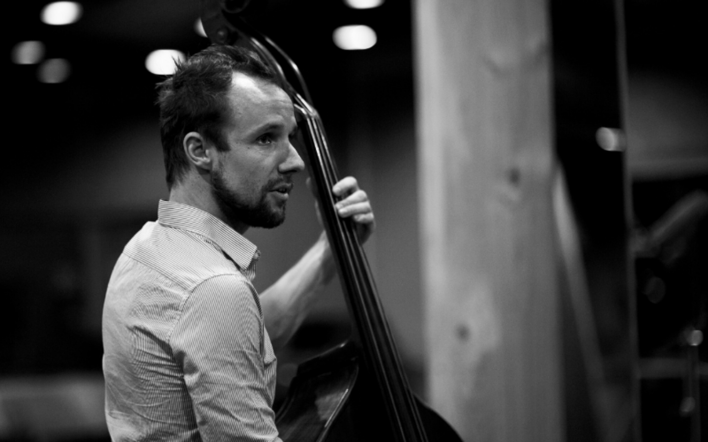 man playing the cello