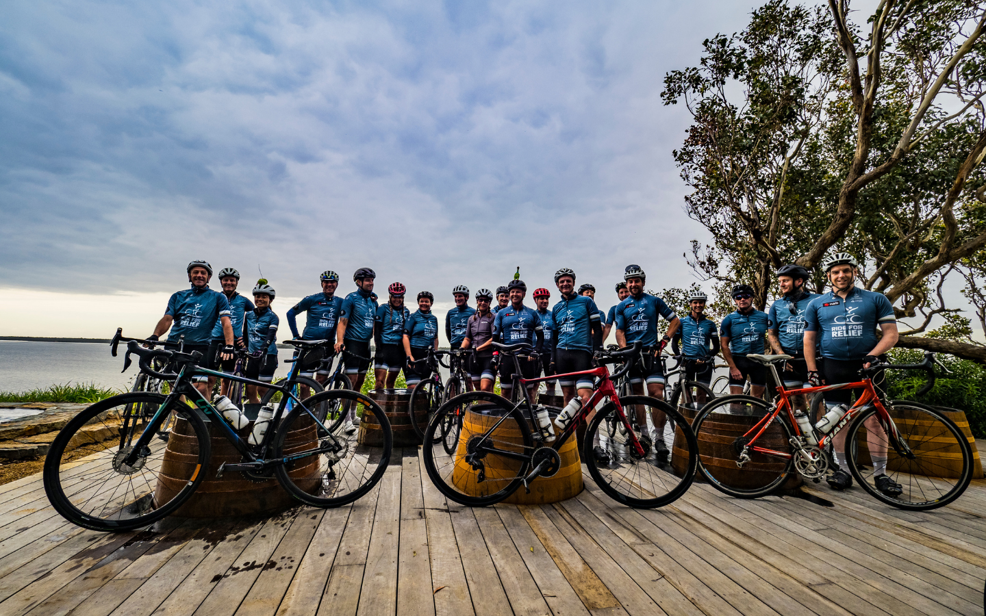 a group of cyclists