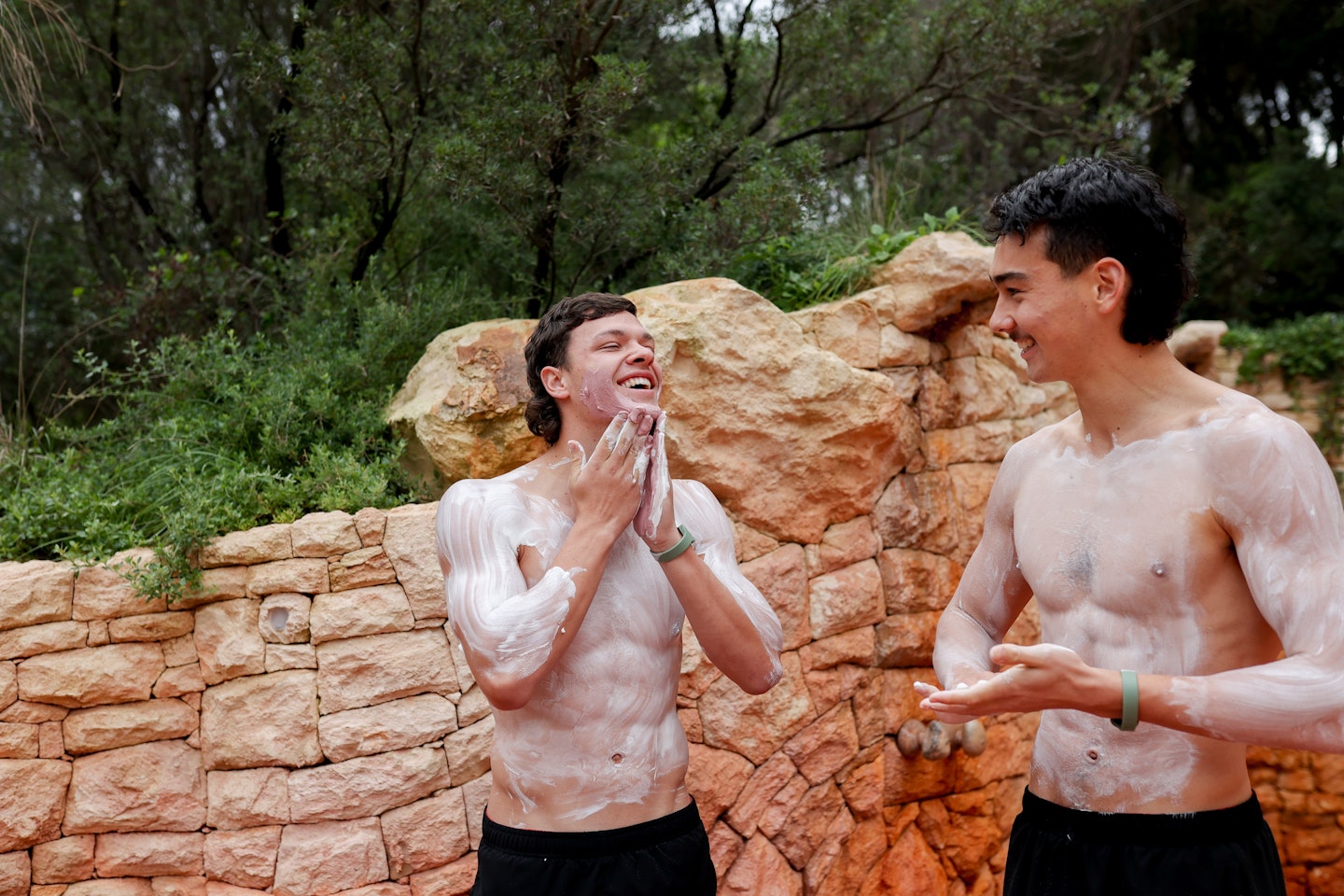 two men in our clay workshop