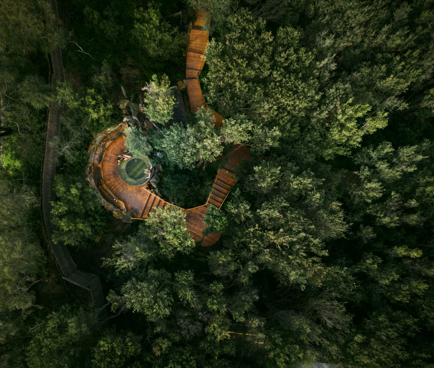 drone image of the spa dreaming centre