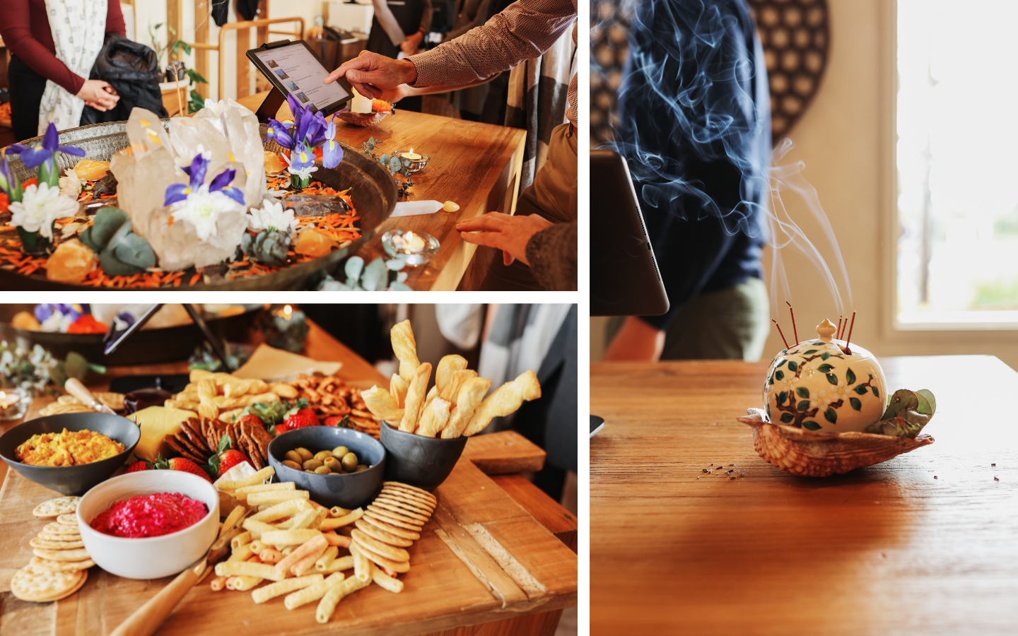 collage of images for the peninsula wellness hub opening